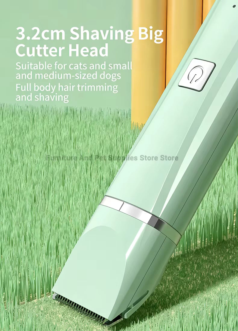 4 in 1 Electric Pet Grooming Kit - Hair Trimmer, Clippers, Nail Grinder for Cats & Dogs