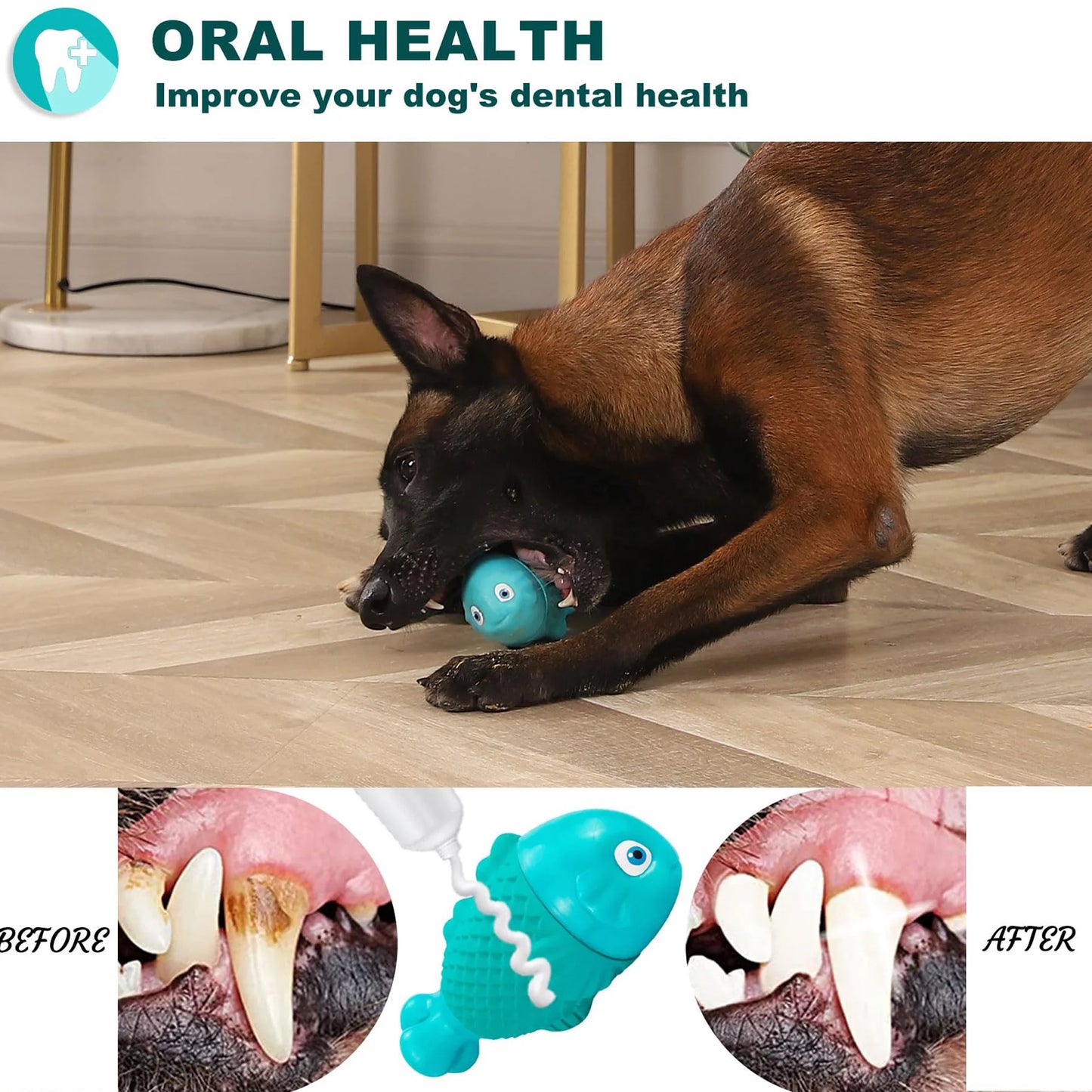 Dog Chew Toys for Aggressive Chewers, Indestructible Dog Toys for Aggressive Chewers, Tough Dog Toys for Large Dogs, Durable Squeaky Dog Toys, Strong Dog Toys, Super Chewer, Heavy Duty