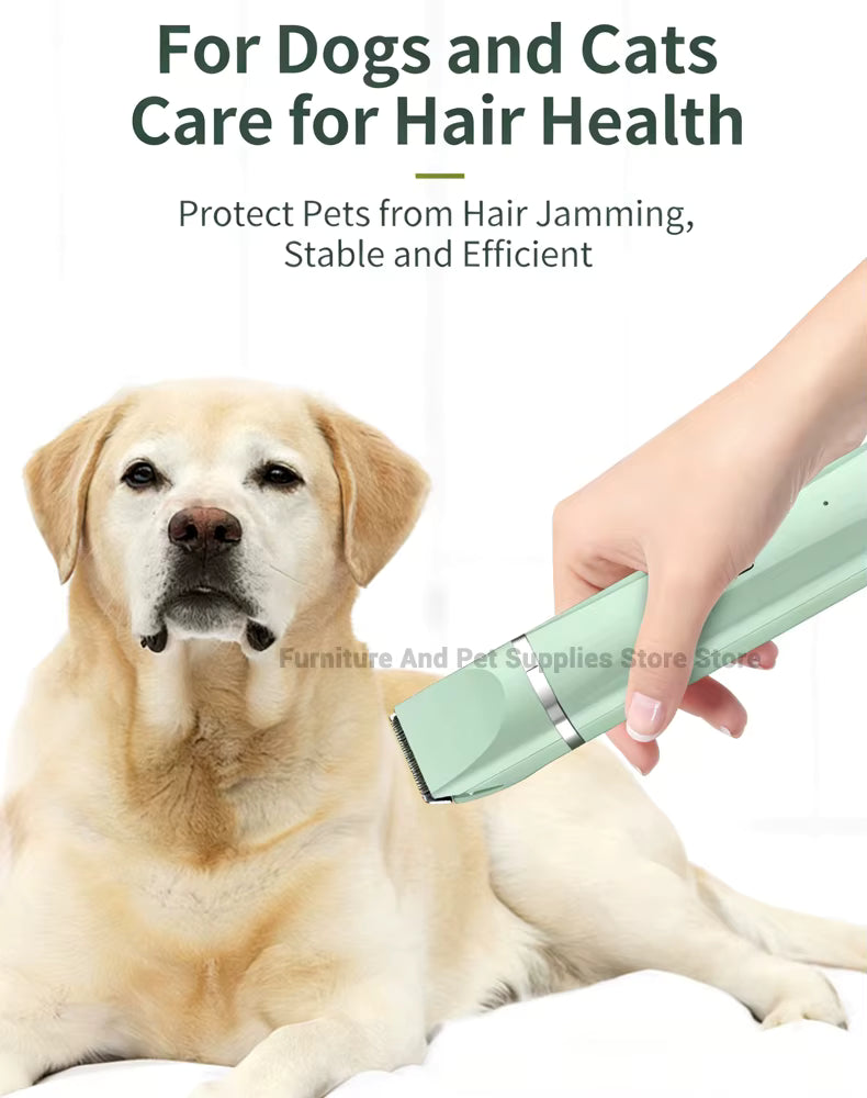 4 in 1 Electric Pet Grooming Kit - Hair Trimmer, Clippers, Nail Grinder for Cats & Dogs