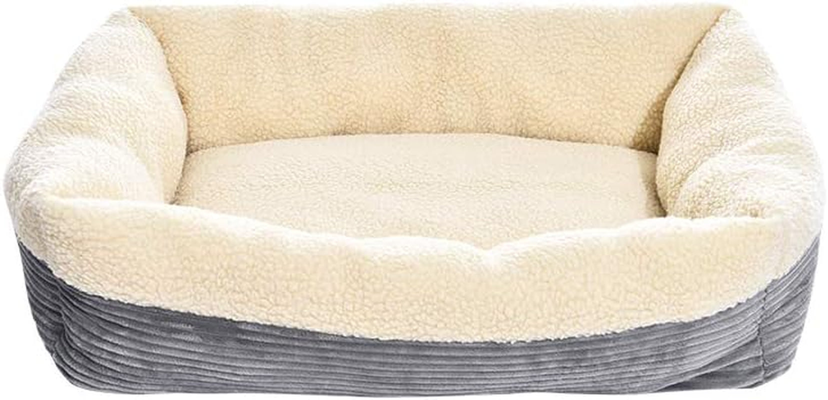 Anti-Slip Self-Warming Pet Bed for Cat or Dog, Rectangle, Grey, 24"L X 20"W X 7"H